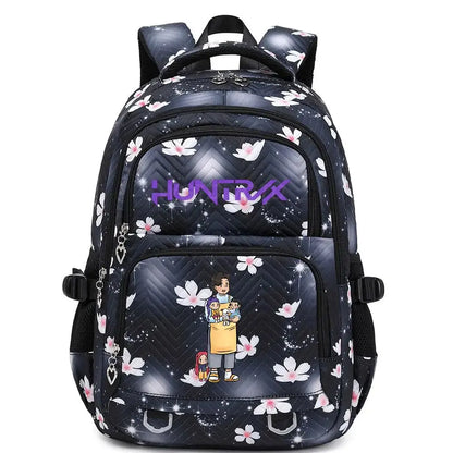 KPop Demon Hunters Backpack Rumi Mira Zoey HUNTR/X Saja Boys Print Cartoon School Bag Large Capacity Student Travel Backpacks Trikidsworld
