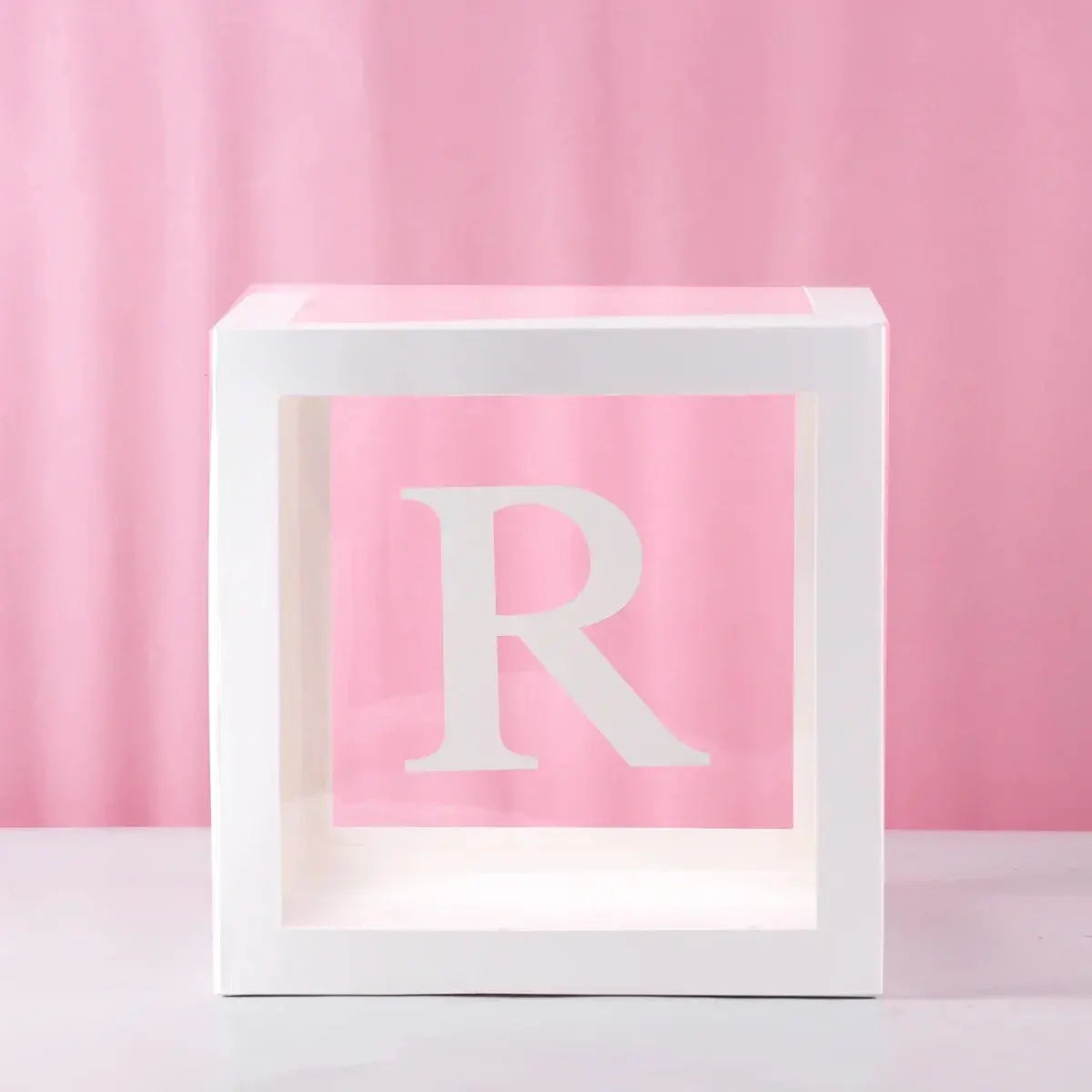 27/25cm Custom Transparent Letter Box A-Z Baby Shower Girl 1st Birthday Party Decoration Kids Wedding Birthday Balloon DIY Box Trikidsworld