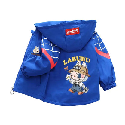Kids labubu Clothes Autumn Baby Boys Girls Jacket Fashion Cartoon Stitch Print Outerwear for Kids Clothes Children Summer Coat Trikidsworld