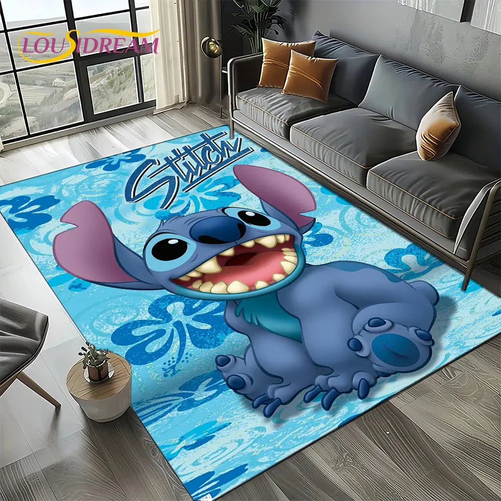 Cute Stitch 3D Non-slip Carpet for Kids | Disney Room Decor Trikidsworld