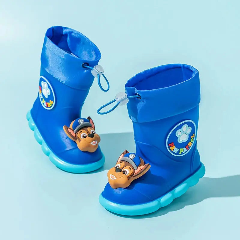 PAW Patrol children's rain shoes, non-slip mid-tube soft soled rain boots, baby waterproof rubber shoes Trikidsworld