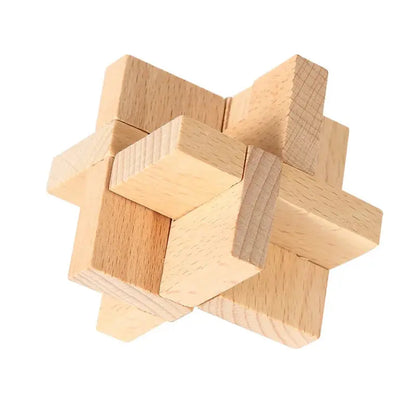 Wooden Puzzle Lock Toy Trikidsworld