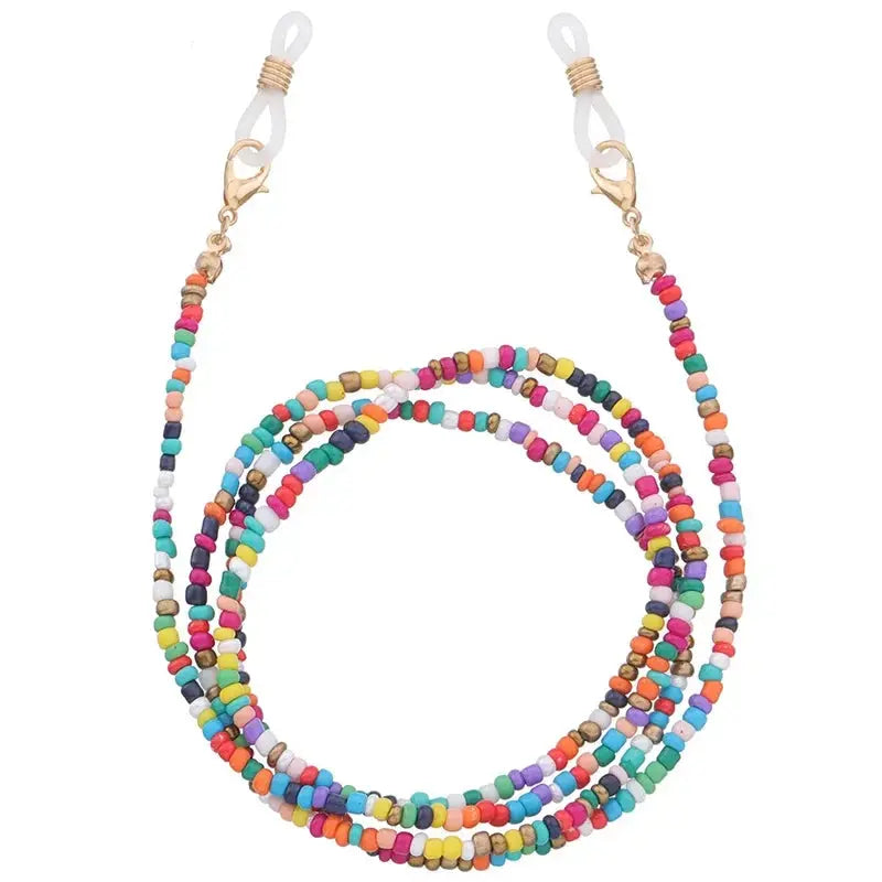 11 Colors Fashion Reading Glasses Chain Retro Beads Eyeglass Sunglasses Spectacle Cord Neck Strap String Mask Chain Eye Wear Trikidsworld