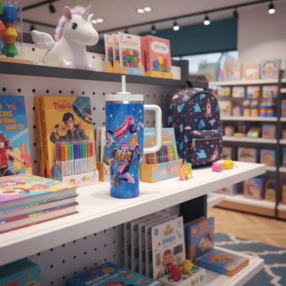 K-pop Demon Hunters Thermos Cup Kids Anime Rumi Mira Zoey Unisex Vacuum Cup Water Bottle Office Coffee Mug Gift for Boys Girls Trikidsworld