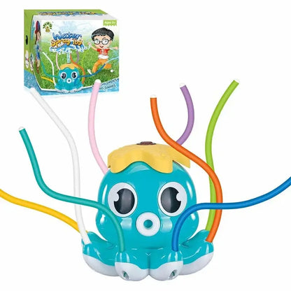 Sprinkler Rotating Spray Outdoor Games for Kids Garden Octopus Summer Water Toy Backyard Yard Cartoon Splash Baby Bath Toys Gift Trikidsworld
