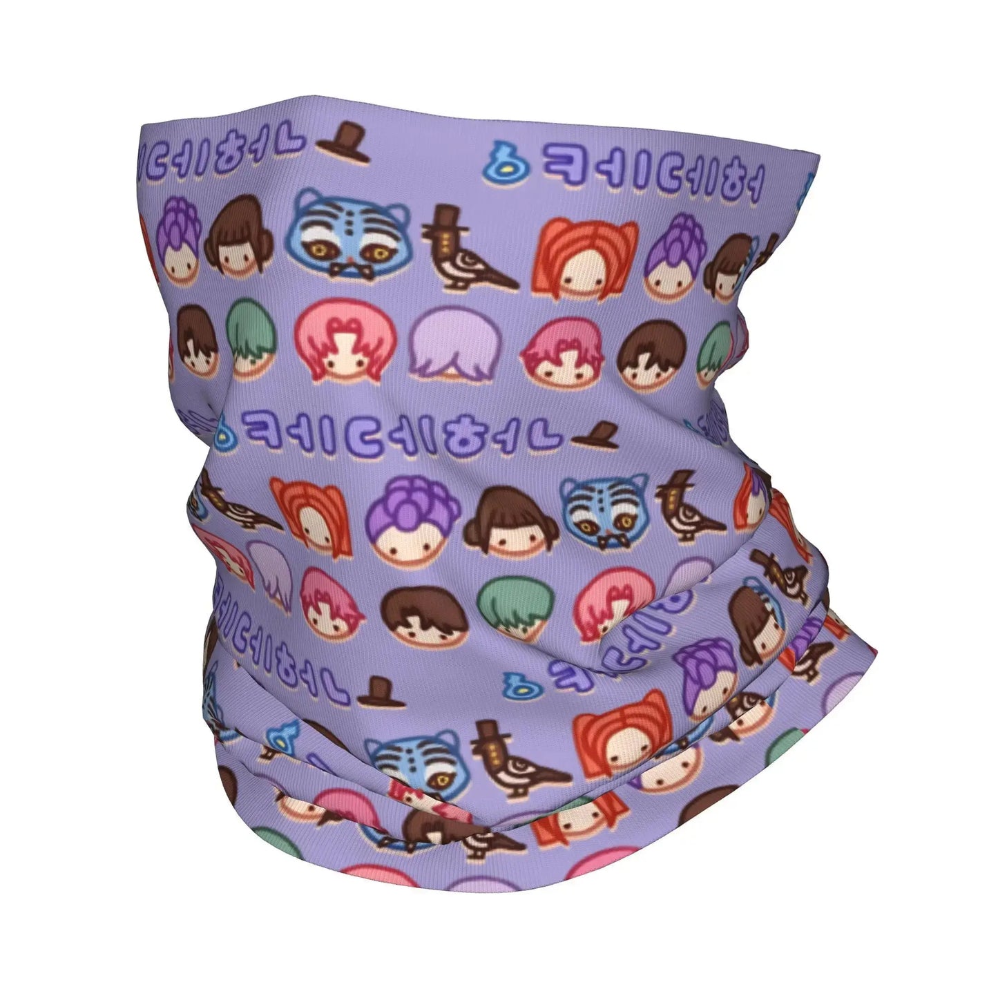 HUNTRIX KPOP Demon Hunters Anime Bandana Neck Gaiter Printed Face Scarf Multifunctional Face Mask Riding Adult Breathable Trikidsworld