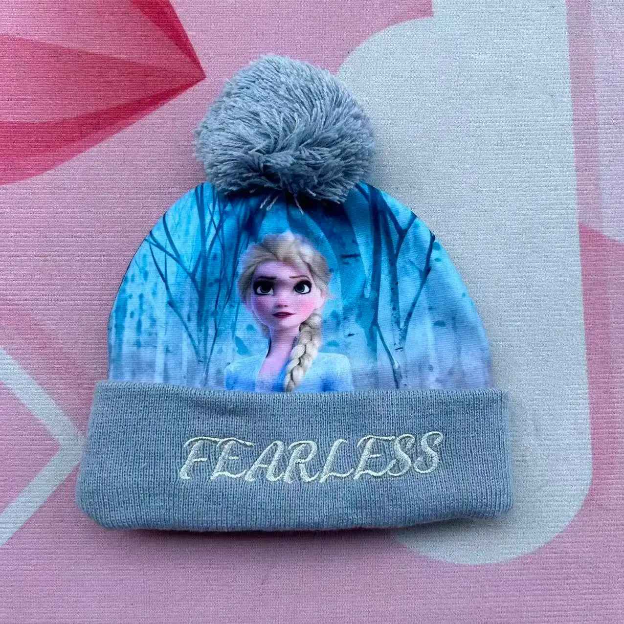 New 4-8Years children's hat Elsa princess Cartoon hat boy scarf gloves hat knitted sets girl cap keep warm girls headgear Trikidsworld