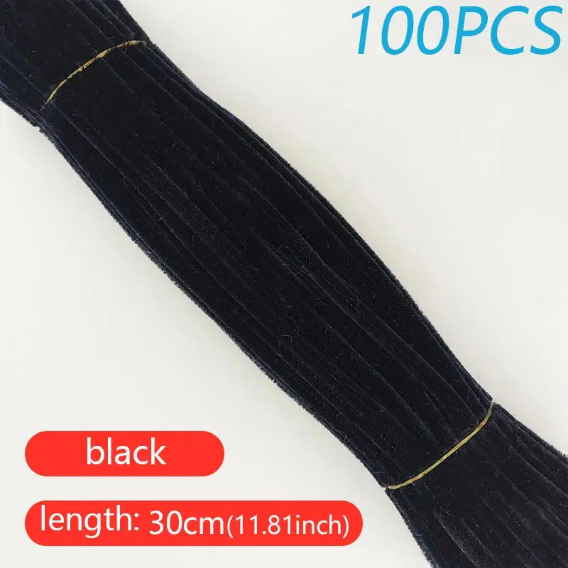 100PCS Colorful Twisted Rod DIY Handcraft Bar Wire Imaginative Wool Root Fluffy Bar Iron Wire Sticks Art Kids Educational Toys Trikidsworld