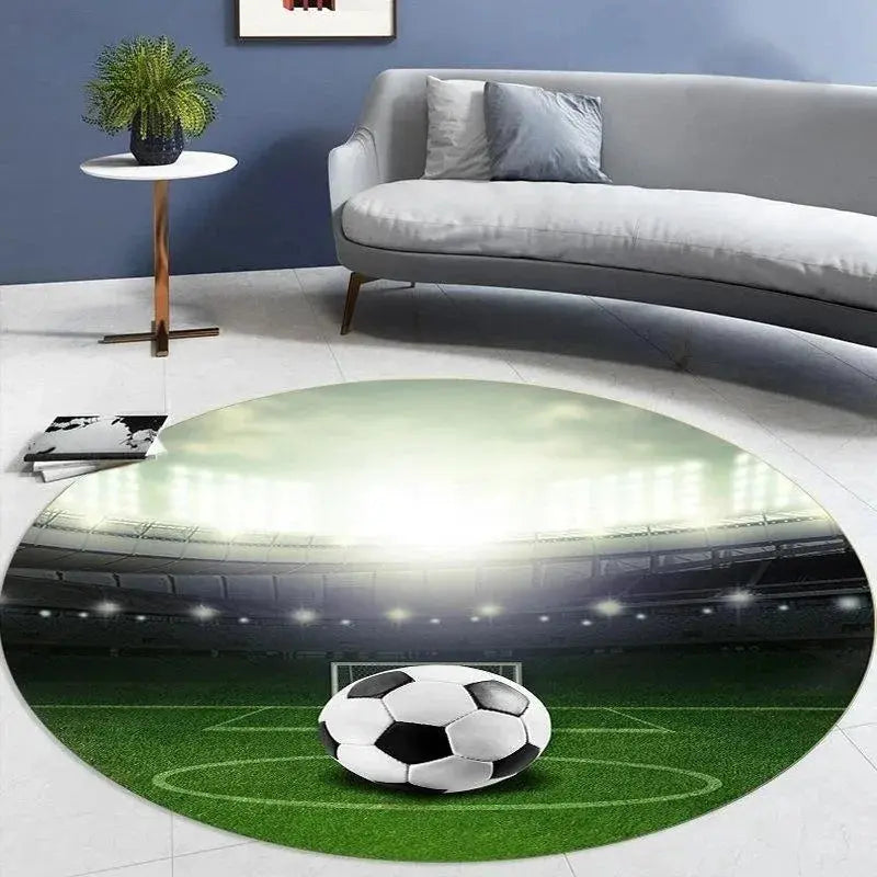 Soccer Round Carpet for Home Decor Trikidsworld
