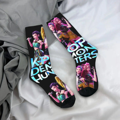 Rumi K pop Demon Hunters  Socks Huntrix Non Slip Stockings Men Quality Outdoor Sports Socks Autumn Harajuku Design Socks Trikidsworld