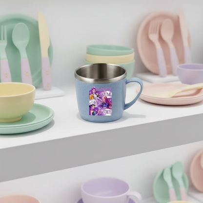 KPop Demon Hunters 304 Stainless Steel Mouth Cup Wheat Straw Element Cute Water Cups Household Anti-scalding Drinking Glass Gift Trikidsworld