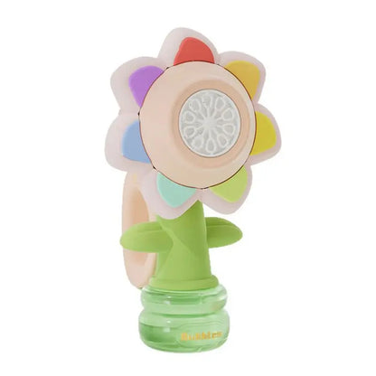 Bubble Machine Toy Electric Automatic Sunflower Shaking Head Adjustment Light Dancing One Key Bubble Maker Toy For Kids Trikidsworld
