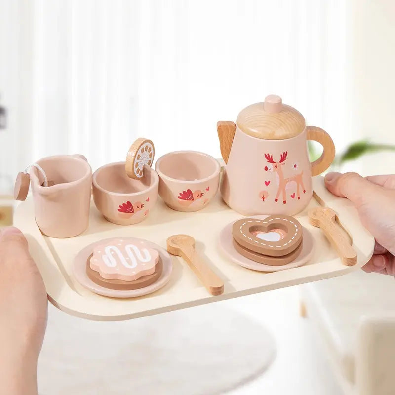 Afternoon Tea Set Wooden Toy Trikidsworld