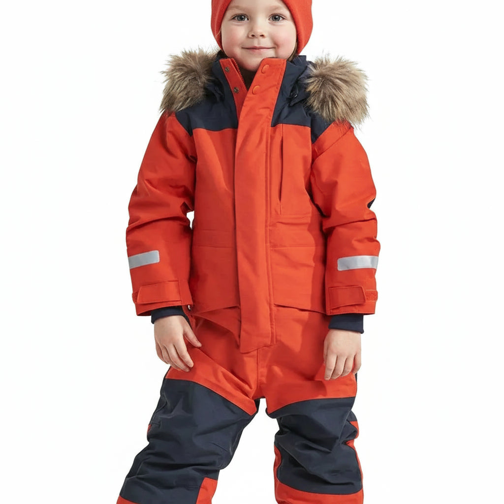 Childrens Ski Suit Windproof Waterproof Thickened Luminous Childrens One-piece Ski Suit Men's and Girls Cotton Clothing Ski Suit Trikidsworld