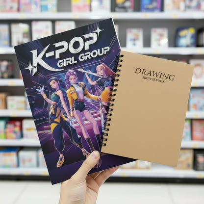 Kpop Demon Hunters Tracing Painting Anime Cartoon Line Drawing Children's Sketch Coloring Picture Book Children's Holiday Gifts Trikidsworld