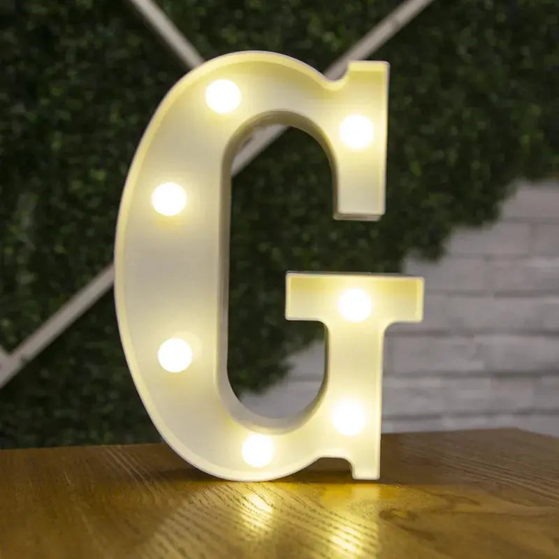 Alphabet Letter LED Lights Luminous Number Lamp Decor  Battery Night Light for home Wedding Birthday Christmas party Decoration Trikidsworld