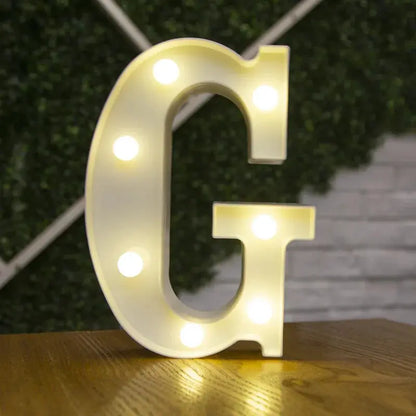 Alphabet Letter LED Lights Luminous Number Lamp Decor  Battery Night Light for home Wedding Birthday Christmas party Decoration Trikidsworld