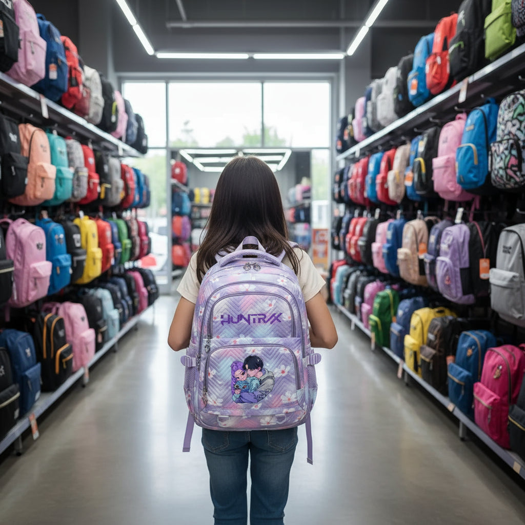 KPop Demon Hunters Backpack Rumi Mira Zoey HUNTR/X Saja Boys Print Cartoon School Bag Large Capacity Student Travel Backpacks Trikidsworld