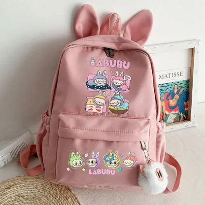 lububu Cute Backpack for Girl Boy Student Teenager Rucksack Women Casual School Bags Travel Rabbit Ears Mochila Birthday Gifts Trikidsworld
