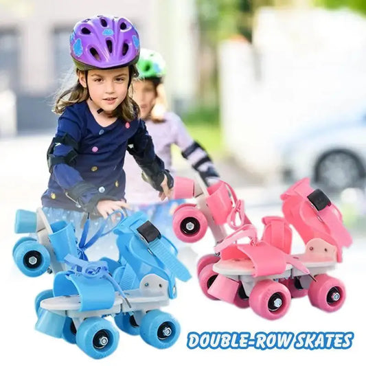 Adjustable Double Row Roller Skates for Girls – Beginner-Friendly Design Trikidsworld