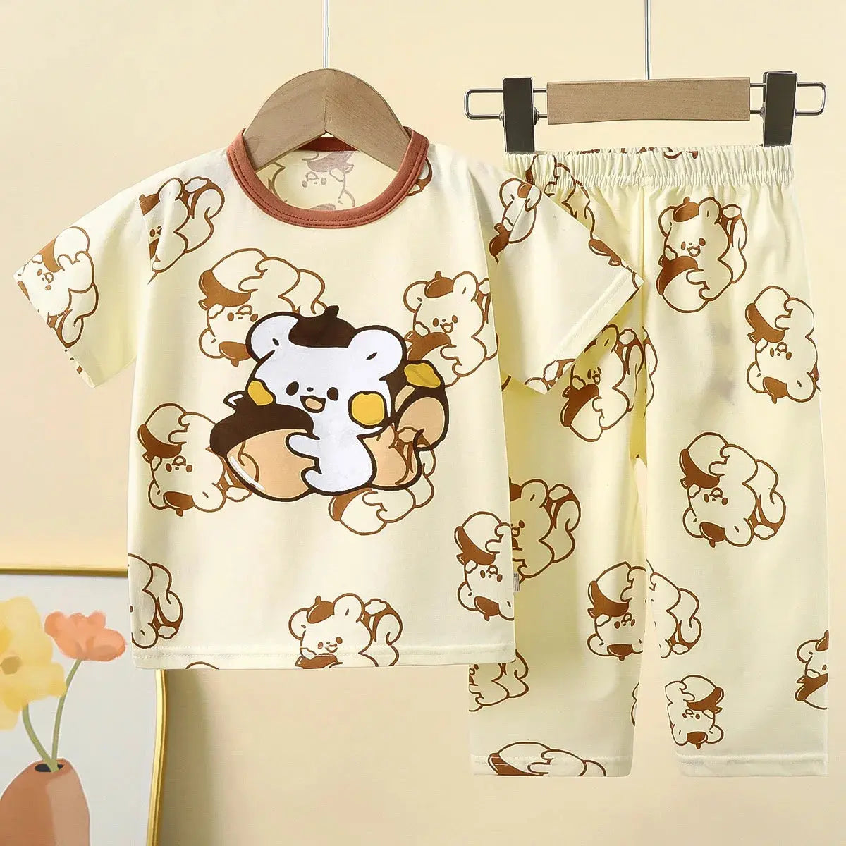 Children Underwear Set Pure Cotton Summer Autumn New Boys Long-sleeved Pajamas Girls Home Clothing Children's Clothing Trikidsworld