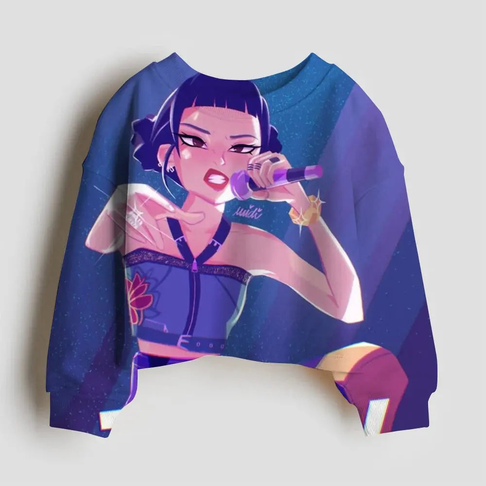 Kpop Demon Hunter Hoodies Kids Kawaii Rumi Mira Zoey Sweatshirt Girls Boys Winter Pullover Long Sleeves Children Clothes Gift Trikidsworld
