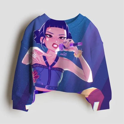 Kpop Demon Hunter Hoodies Kids Kawaii Rumi Mira Zoey Sweatshirt Girls Boys Winter Pullover Long Sleeves Children Clothes Gift Trikidsworld