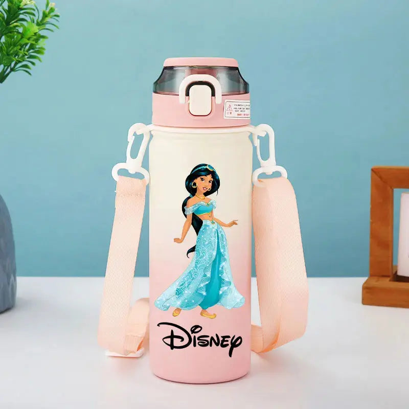 Disney Princess Thermos Bottle – Elsa, Straw & Strap Trikidsworld