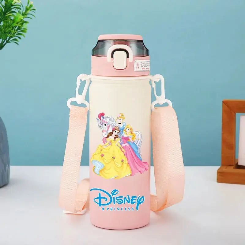 Disney Princess Thermos Bottle – Elsa, Straw & Strap Trikidsworld