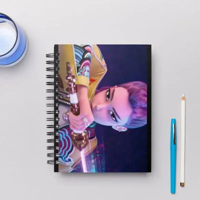 Kpop Demon Hunters Anime Kawaii Notebook Student Hand Account Sticker Message Book Children Diary Book Paintbook Message Book Trikidsworld