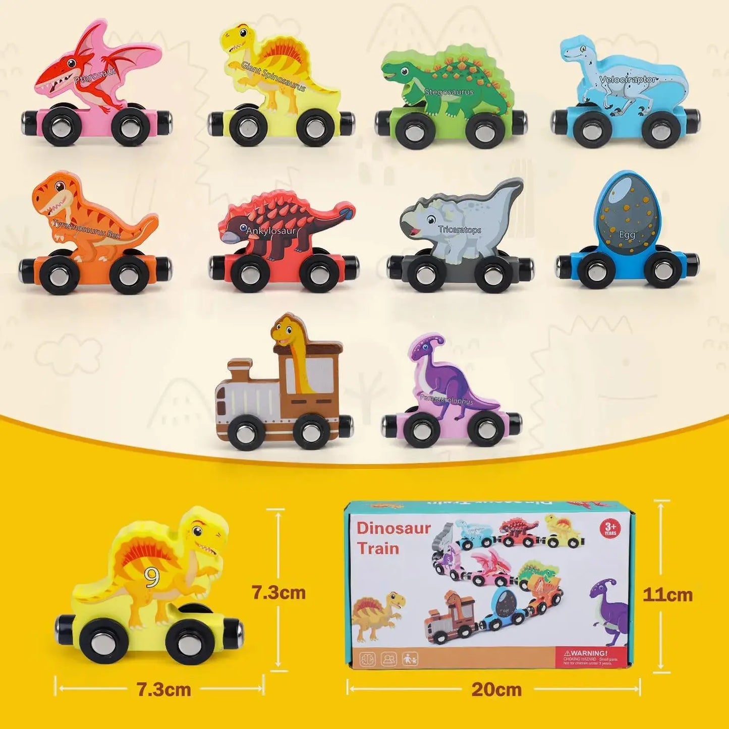 Montessori Magnetic Wooden Train Toy – Early Educational Animal Sorting Learning Set for Kids Trikidsworld