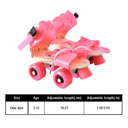 Adjustable Double Row Roller Skates for Girls – Beginner-Friendly Design Trikidsworld