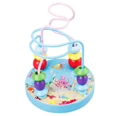 Montessori Wooden Bead Maze & Abacus Toy for Toddlers 1–3 Years Trikidsworld