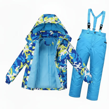 OLEKID -30 Degree Russian Winter Children Boys Ski Suit Thick Warm Waterproof Windproof Jacket Coat + Overalls Girls Snowsuit Trikidsworld