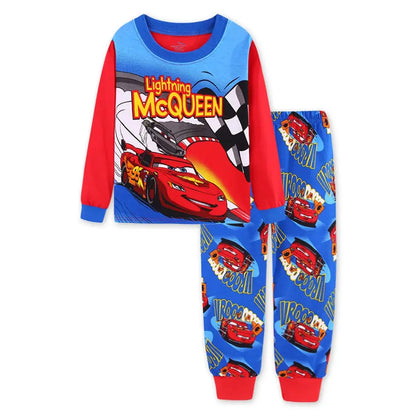 Spring Autumn Children's Mickey Clothing Sets Boys Sleepwear Clothes Kids Iron Man Pajamas Set Baby Girls Cotton Cartoon Pijamas Trikidsworld