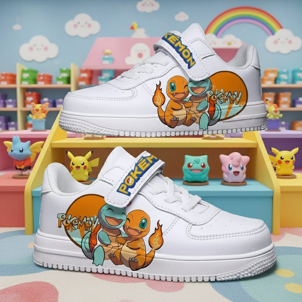 Pokemons children's Pikachu Charmander sneakers girls boys shoes Casual Kid Running Fashion Sports 7 and 18 year old Shoes Gift Trikidsworld