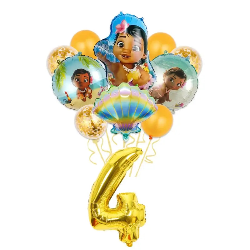 Moana Birthday Party Decoration Cartoon Trikidsworld