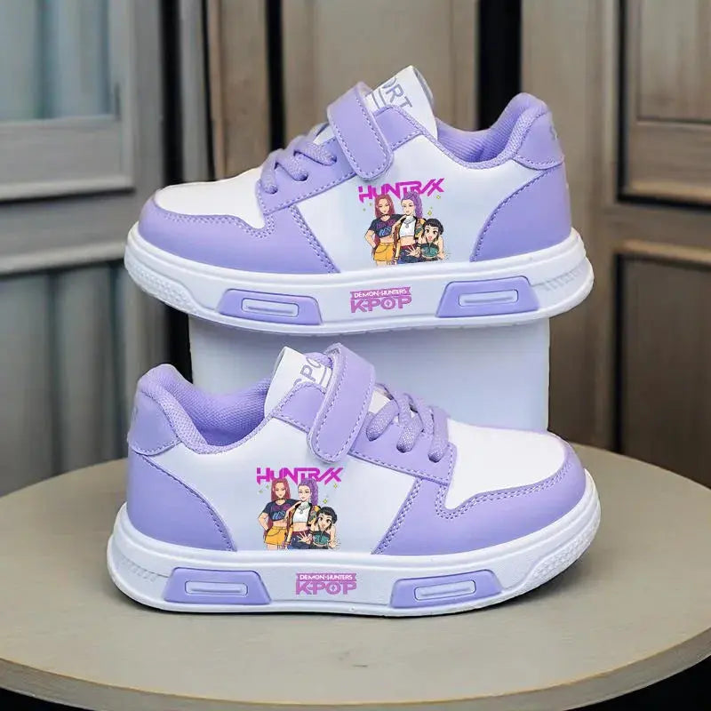 KPop Demon Hunters Children's Casual Sneaker Girls Sports Shoes Cartoon Students Basketbal Running Shoes Kids Tennis Shoes Gifts Trikidsworld