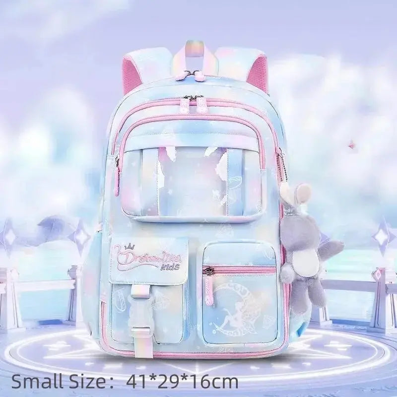 Princess Rainbow Backpack – Cute & Protective Schoolbag for Girls Trikidsworld
