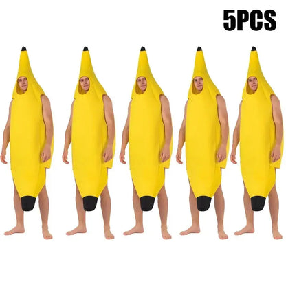 Kids Halloween Banana Costume Fruit Outfit Stage Performance Clothes Parent Child Matching Kindergarten Role Play Decoration Trikidsworld