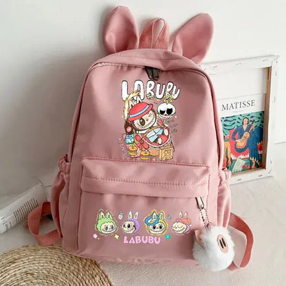 lububu Cute Backpack for Girl Boy Student Teenager Rucksack Women Casual School Bags Travel Rabbit Ears Mochila Birthday Gifts Trikidsworld