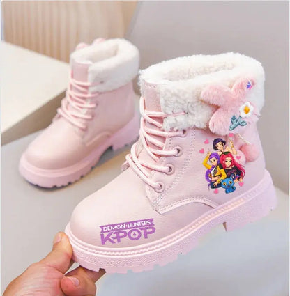 Kids Winter Boots – K-Pop Waterproof High Top Boots