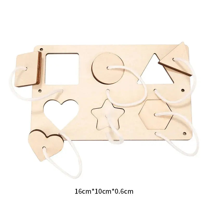 Busy Board Accessories DIY Toy Part Wooden Toys Metal Locks Leather Buckle Montessori Educational Games Intellectual Development Trikidsworld