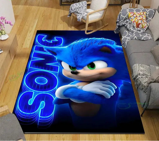Anime Characters S-Sonics Carpet for  Living Room Home Sofa Decoration,Children Game Large Decor Floor Mat Yoga Mat Large Carpet Trikidsworld