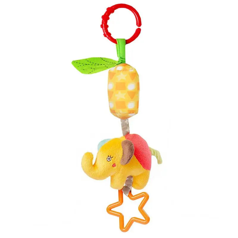 Baby Sensory Hanging Rattles Soft Learning Toy Plush Animals Stroller Infant Car Bed Crib with Teether for Bebe Babies Toddlers Trikidsworld