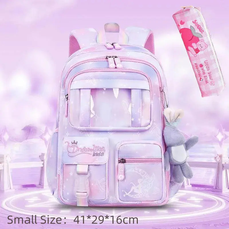 Princess Rainbow Backpack – Cute & Protective Schoolbag for Girls Trikidsworld