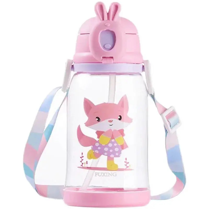 Water Bottle with Straw 600ml Kids Trikidsworld