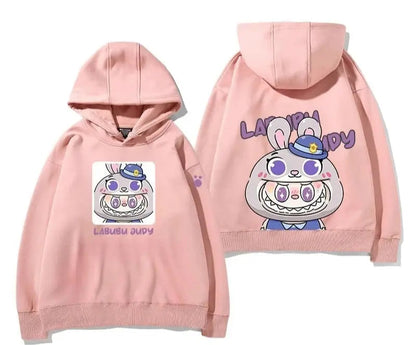 Labub labubu crazy zoo city surrounding hooded sweatshirt children's men and women autumn and winter fashion loose clothes Trikidsworld
