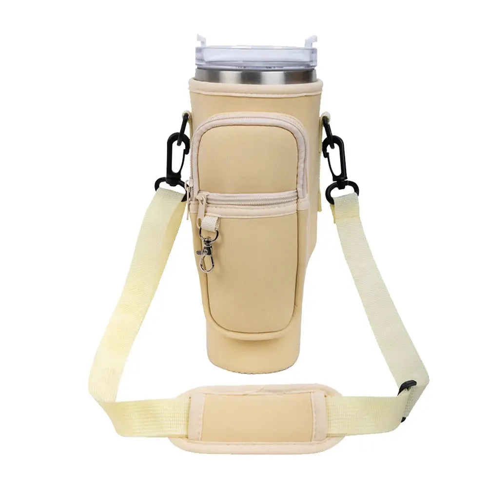 Insulated Water Bottle Carrier with Strap – Fits Stanley Cup Trikidsworld
