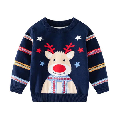Christmas Sweaters 3-7T New Arrival Christmas Boys Girls Sweaters For Autumn Winter Snowman Children's Sweatshirts Baby Clothes Trikidsworld